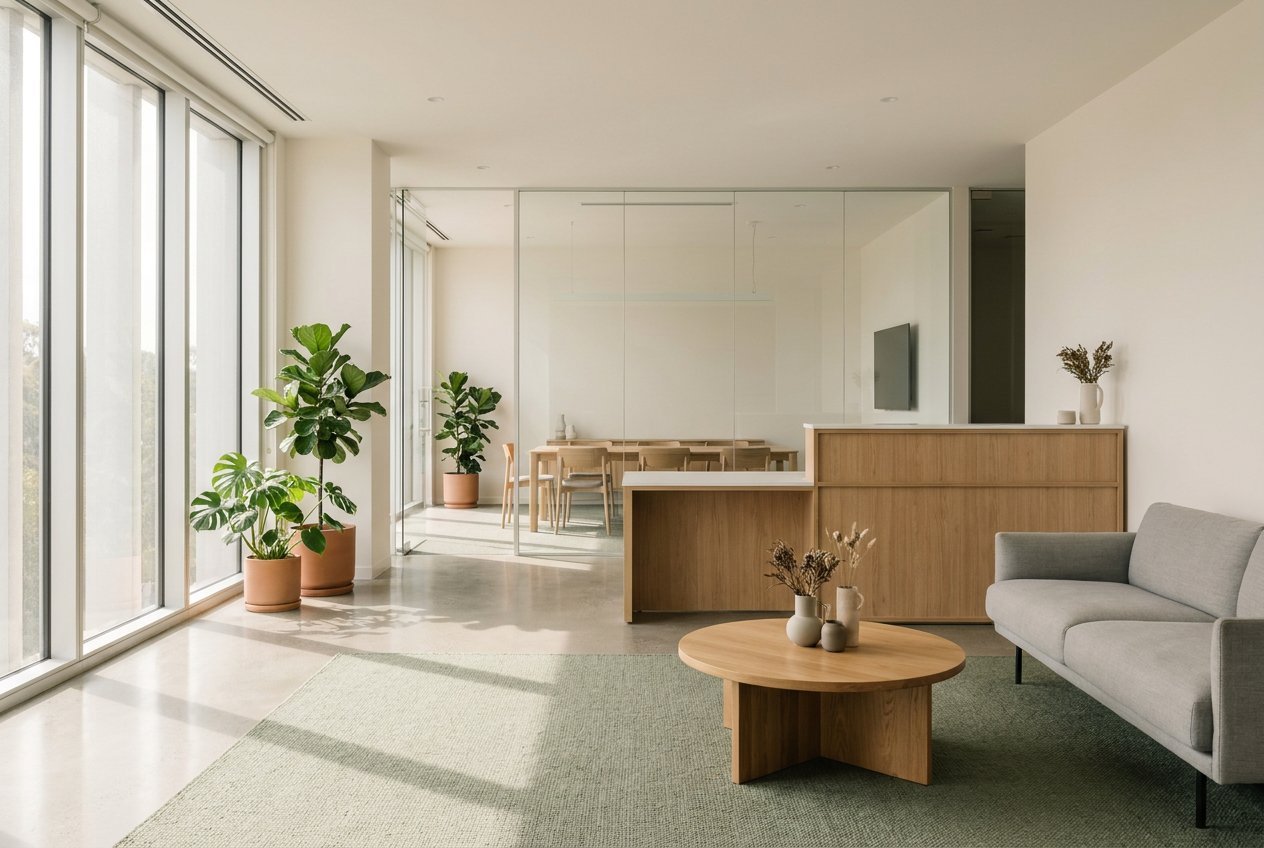 A bright, quiet meeting space